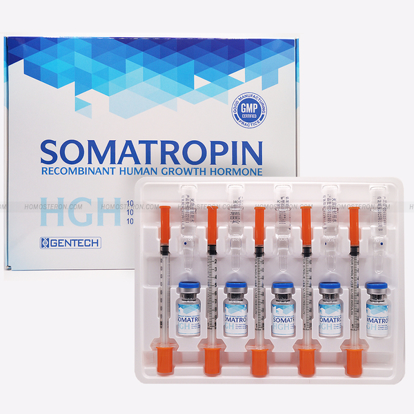Somatropin GENTECH 10 фл. по 10 ед